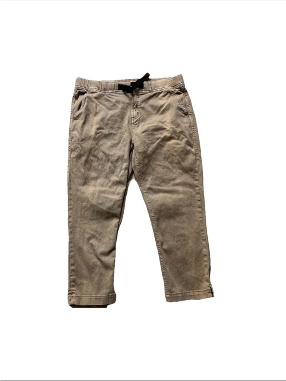 Gramicci Womens Tan Belted Cotton Pants Size 8